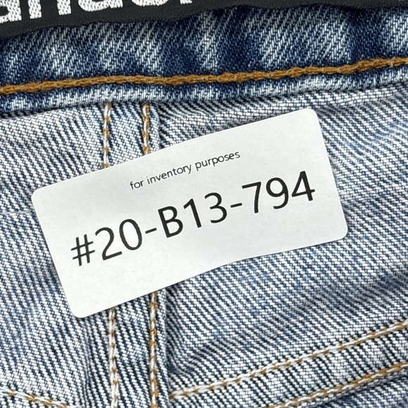 Alexander Wang Shorts Womens 25 High Rise Bite Denim Cutoff Raw Hem Made USA - Picture 16 of 16